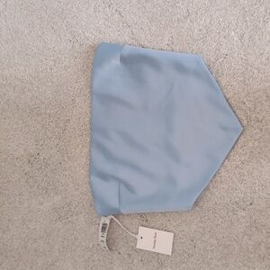 NWT Aritzia Satin Bay Blue Tube Top Size 2XS